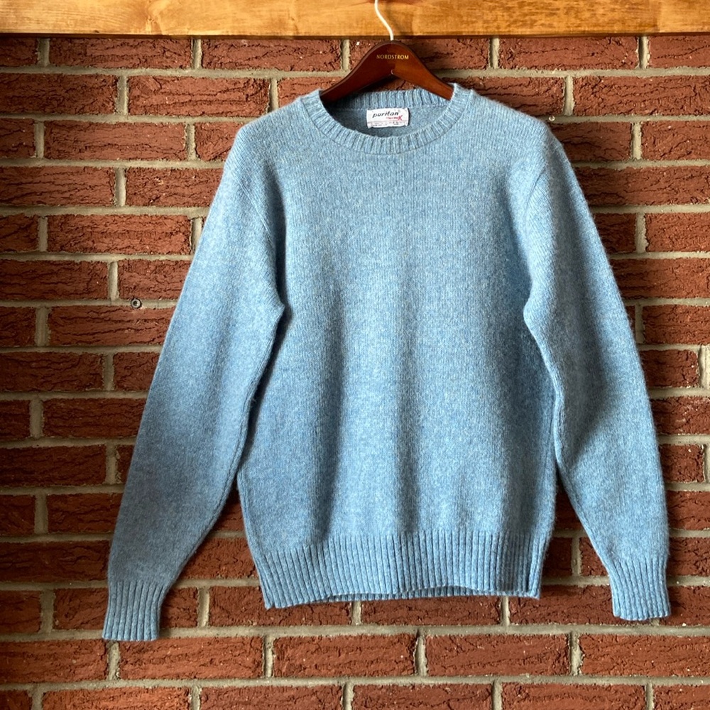 Vintage 70s Streetwear Mens Wool Knit
Crewneck Sweater USA L